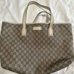 Gucci Monogram Canvas Tote Bag